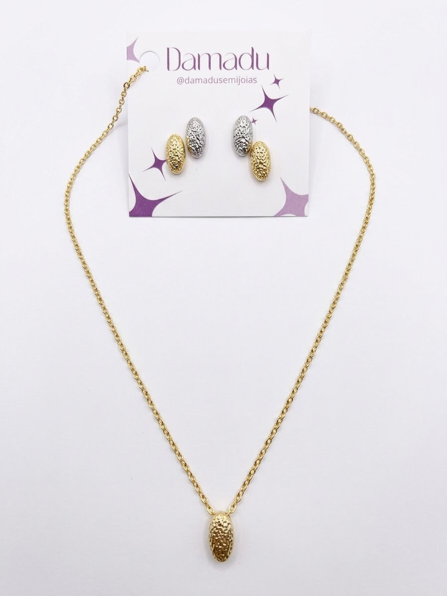 Conjunto Mix Dourado e Prata