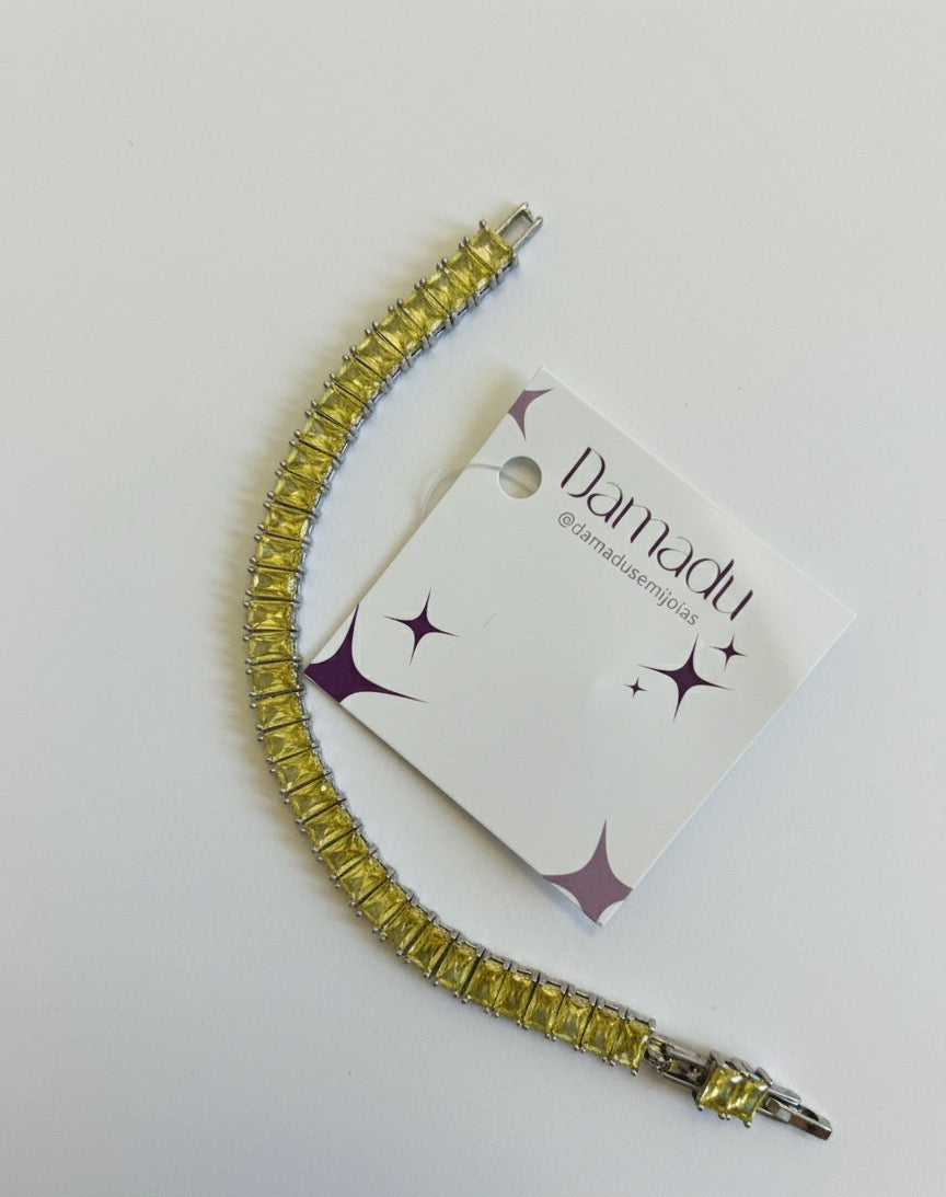 Pulseira Baguete Citrino