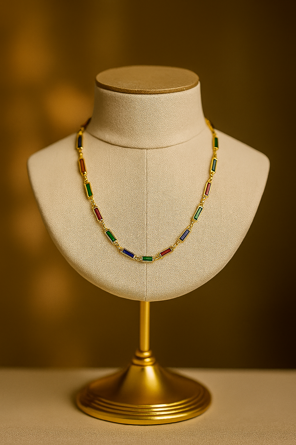 COLAR BAGUETE COLORIDA