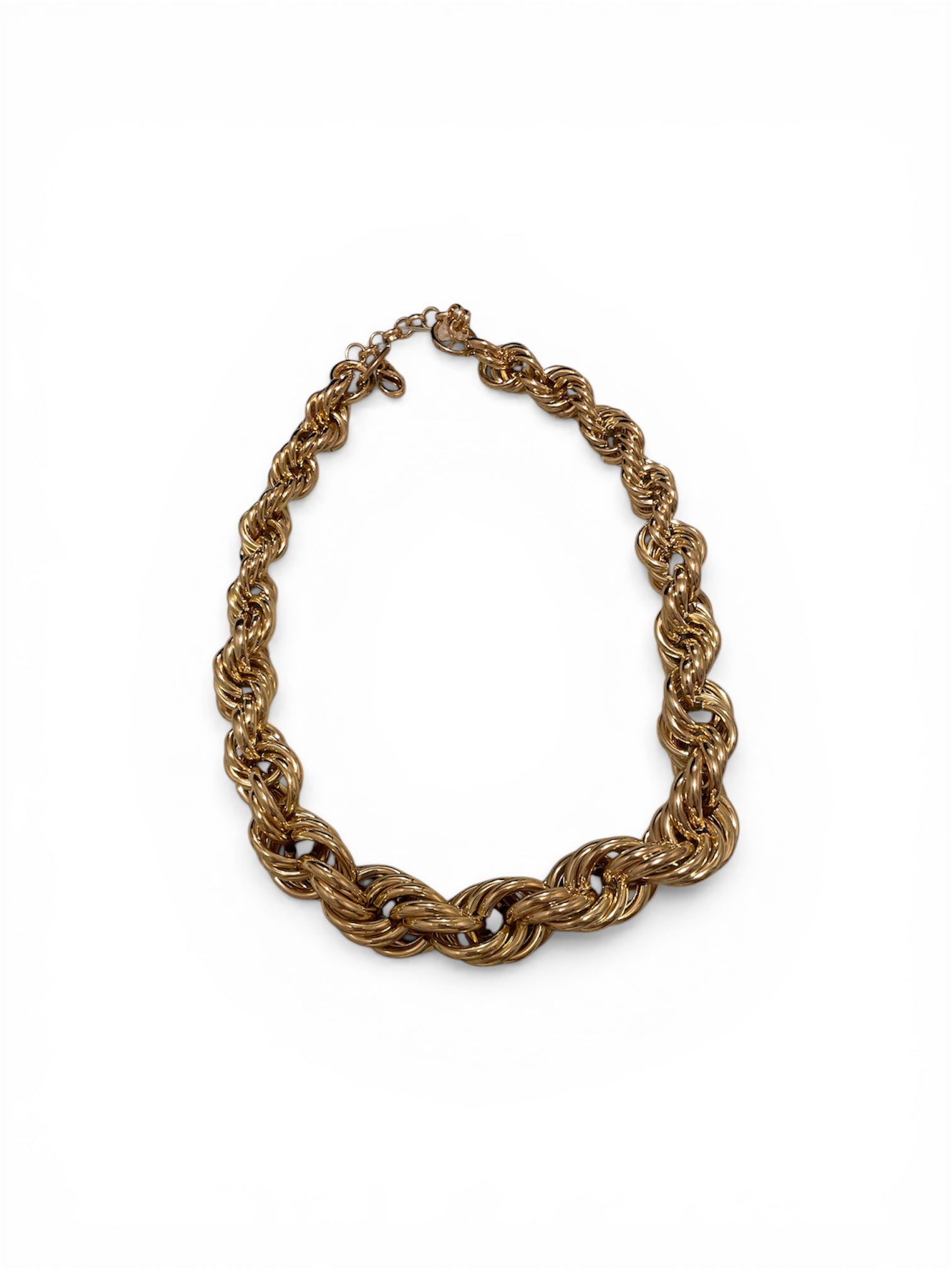 Corrente Trançada Dourada