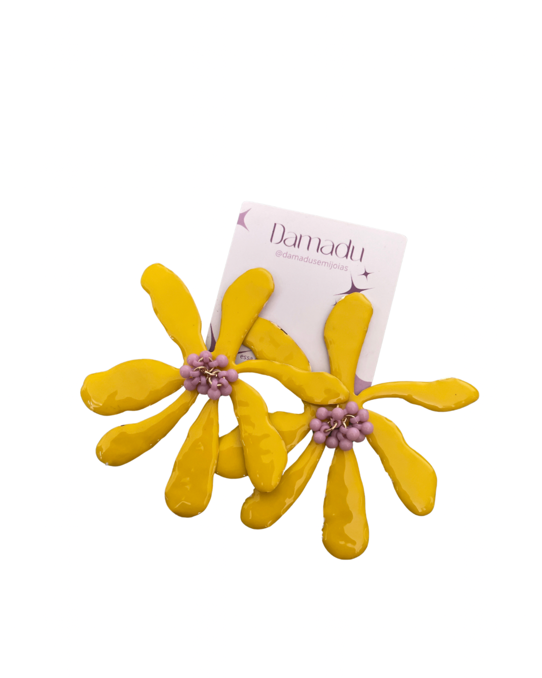 Brinco Flor Amarela