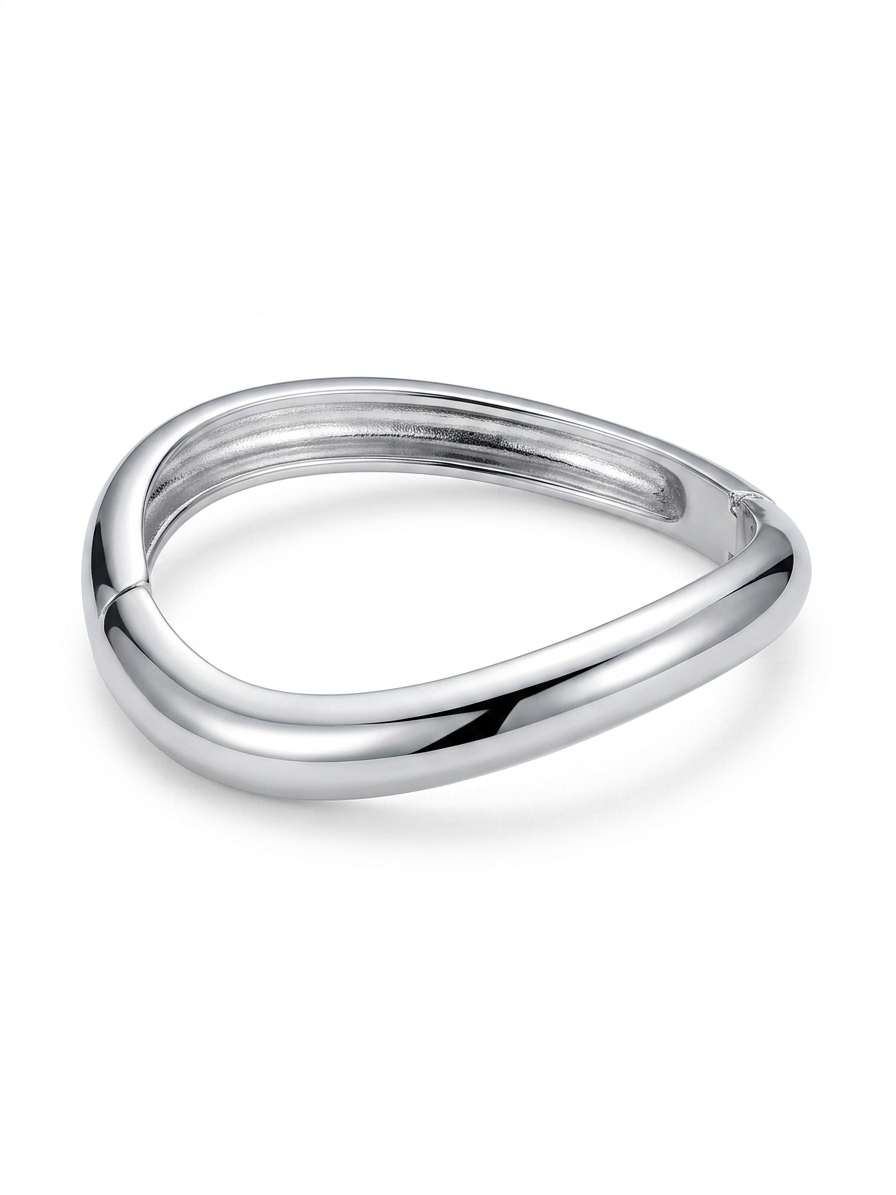 Bracelete Redondo Prata Biju