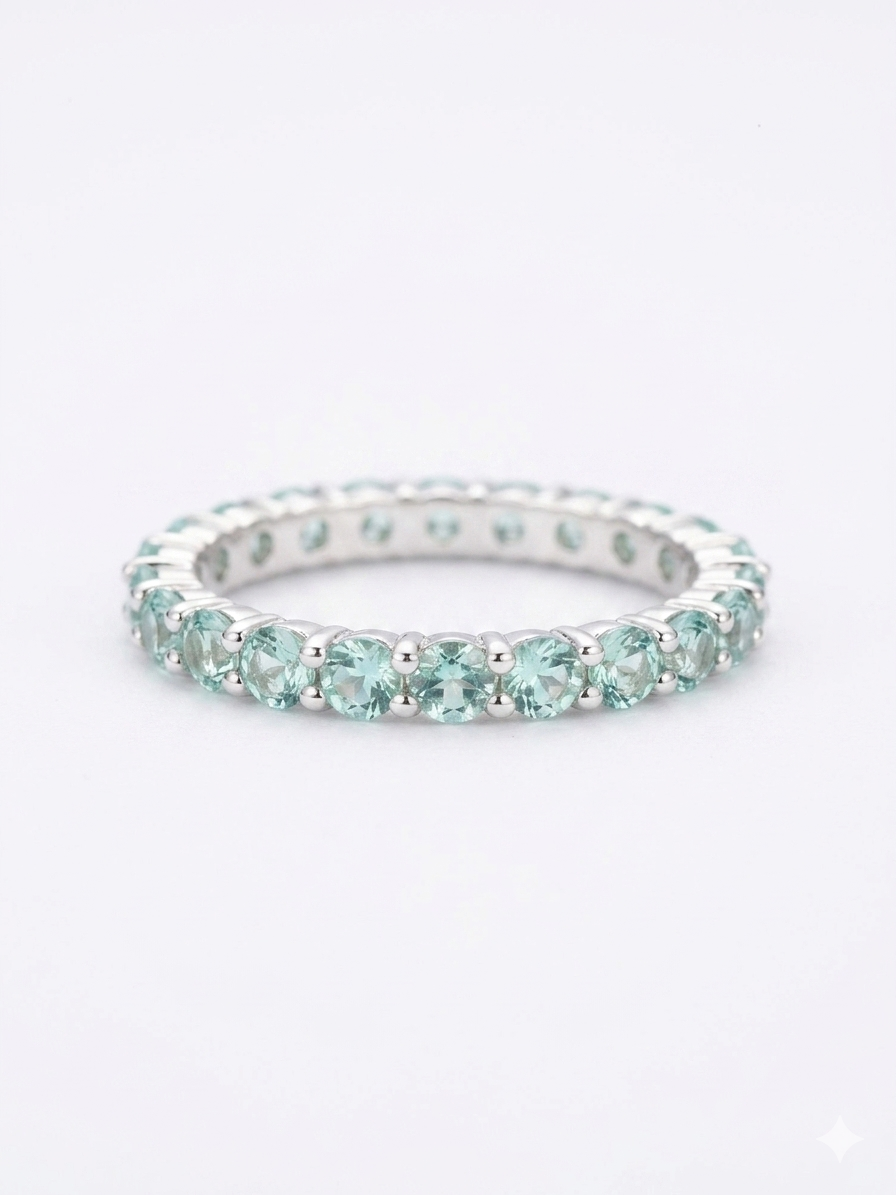 Anel Cristal Azul