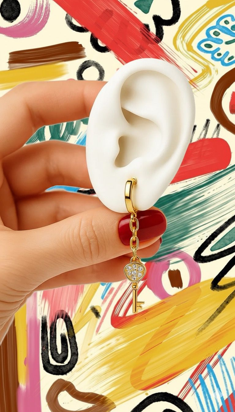 BRINCO CHAVE DOURADA