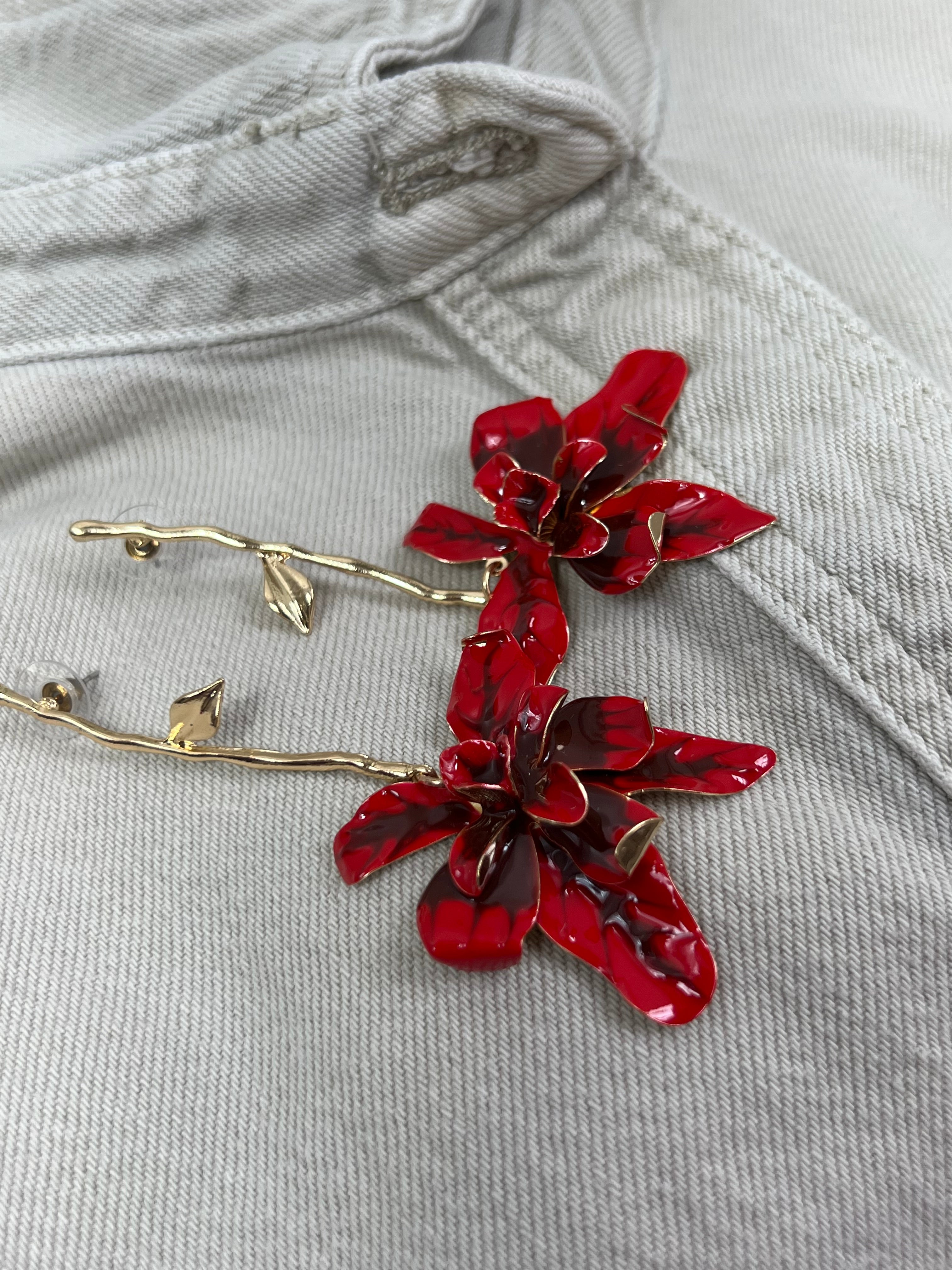 Maxi Biju Flor Vermelha