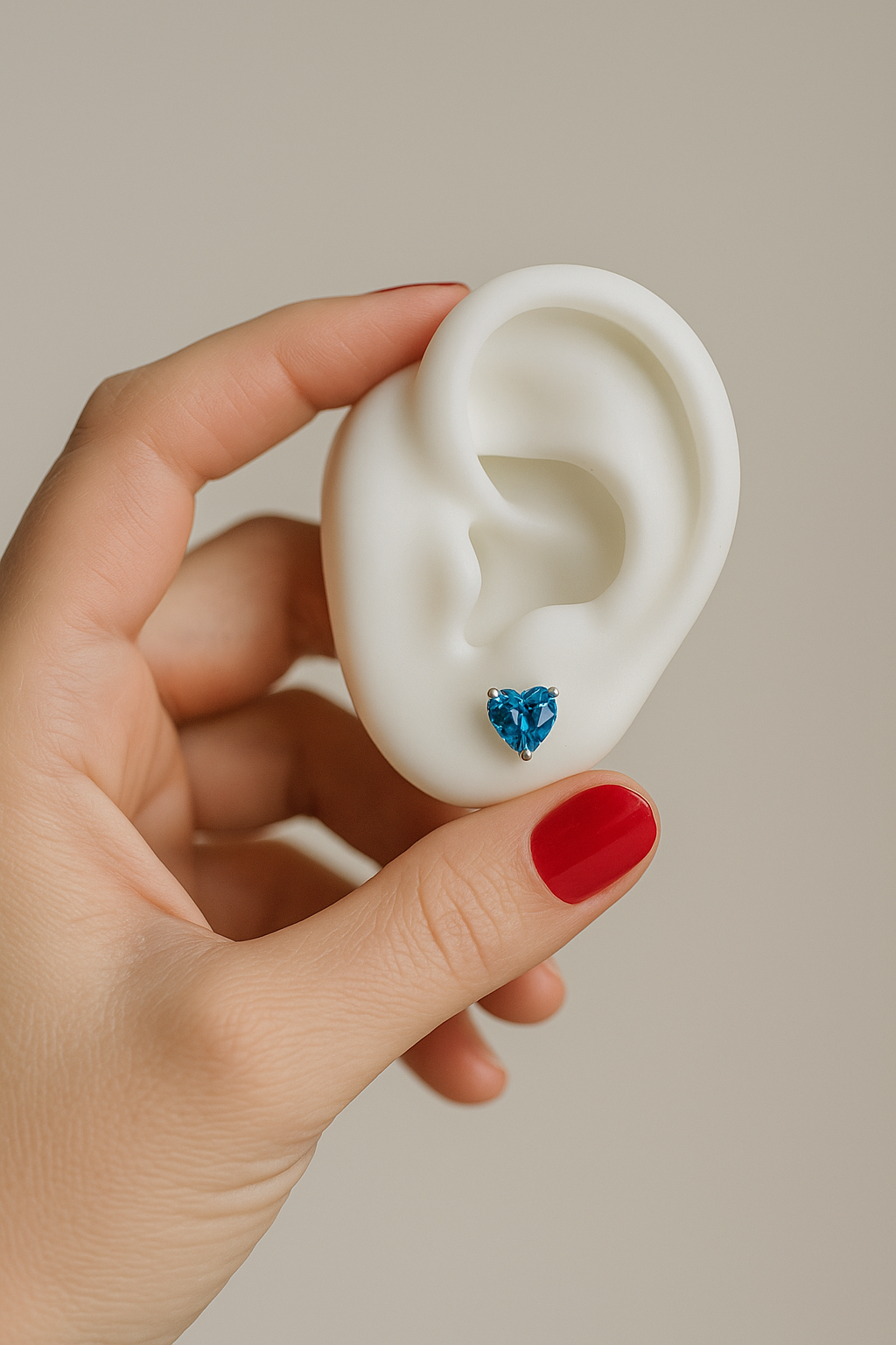 BRINCO CORAÇÃO AZUL