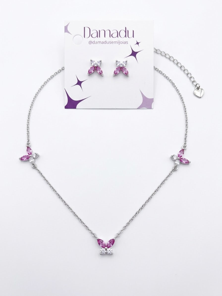 Conjunto Flor Pink