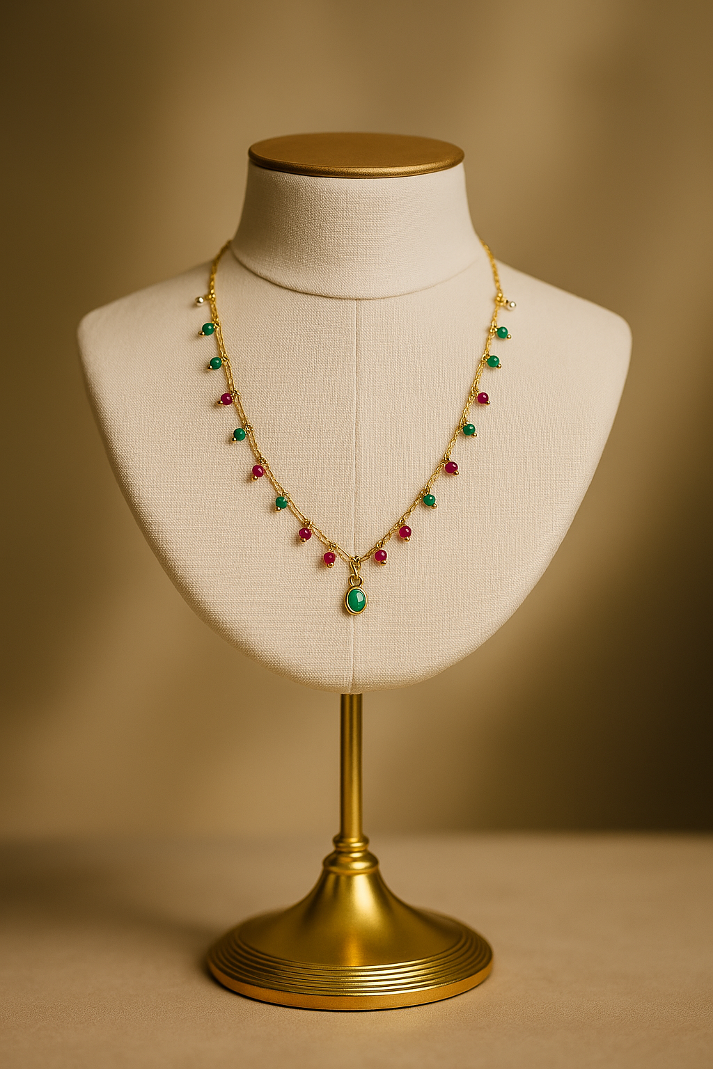 COLAR LONGO PEDRAS COLORIDAS