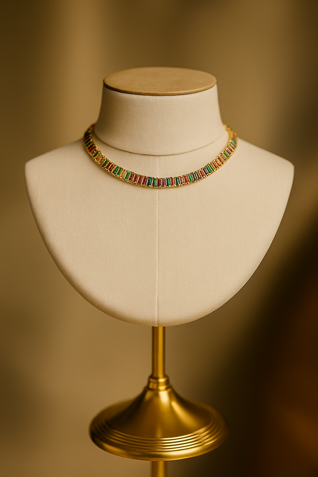 COLAR BAGUETE ZIRCÔNIA COLOR