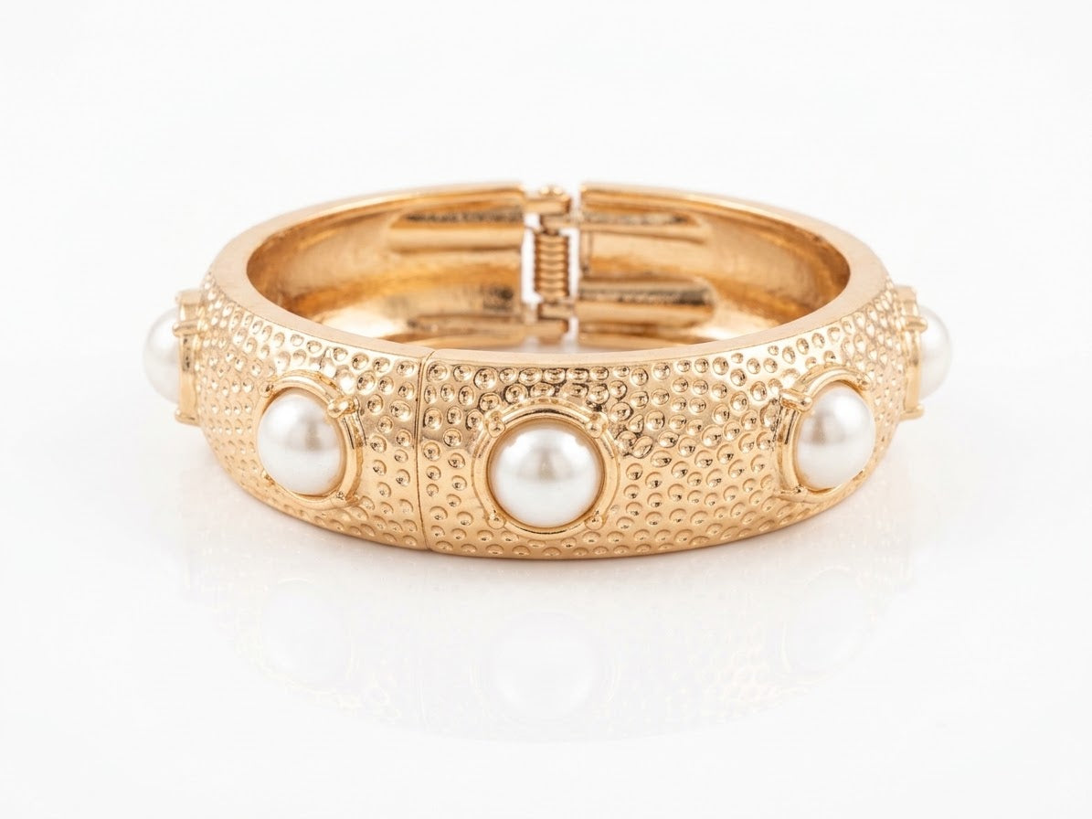 Bracelete Dourado Pérola