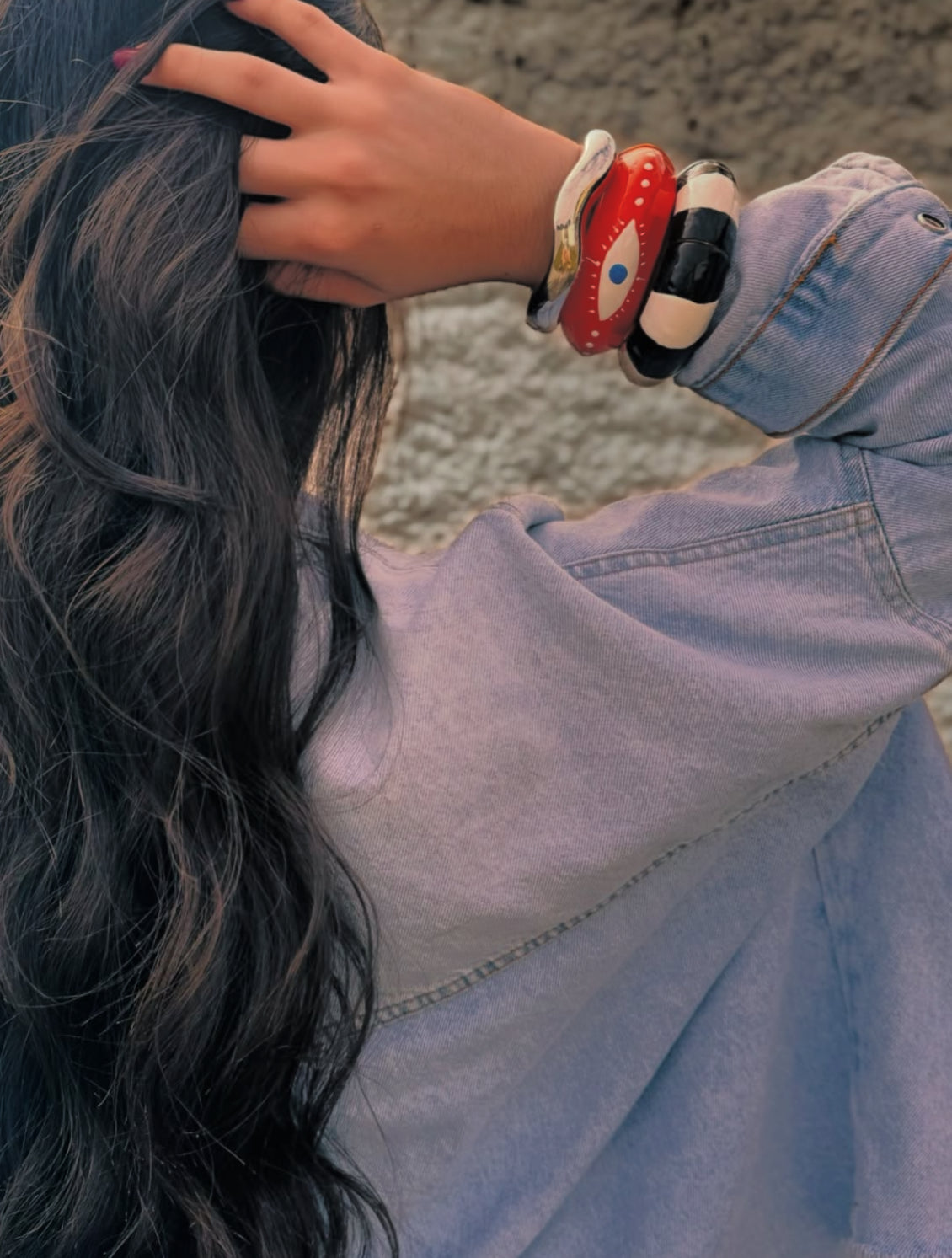 Bracelete Olho Grego Laranja