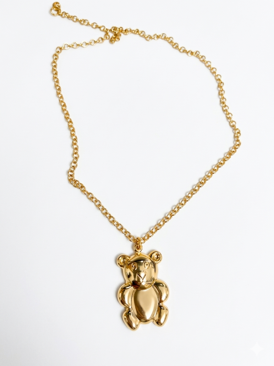 Colar Ursinho Dourado