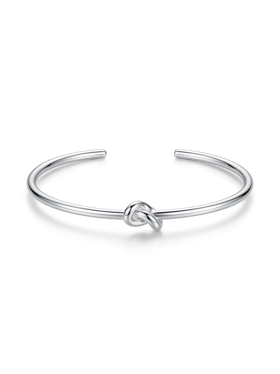 Bracelete Prata Nó Biju