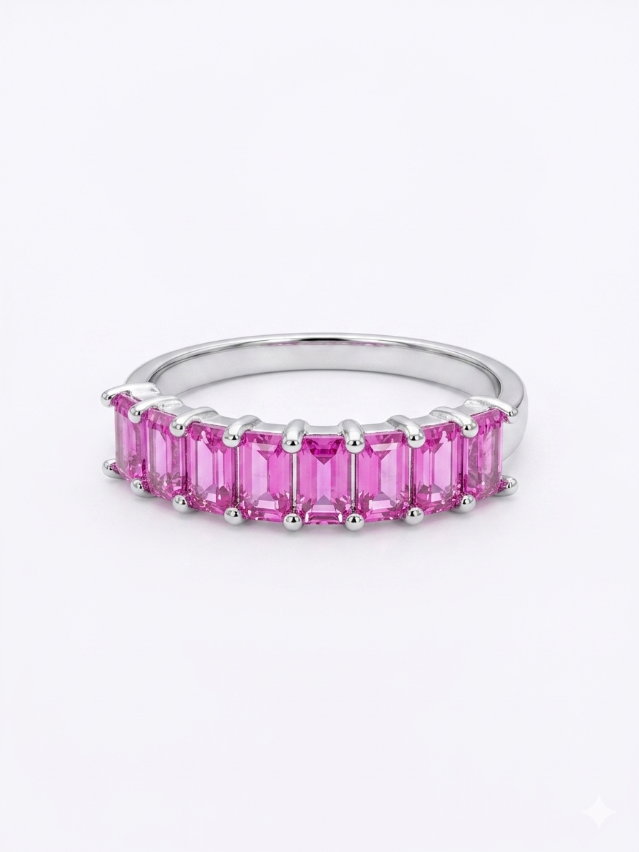 Anel Cravejado Pink